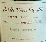 1951 Grange Hermitage Bin 1