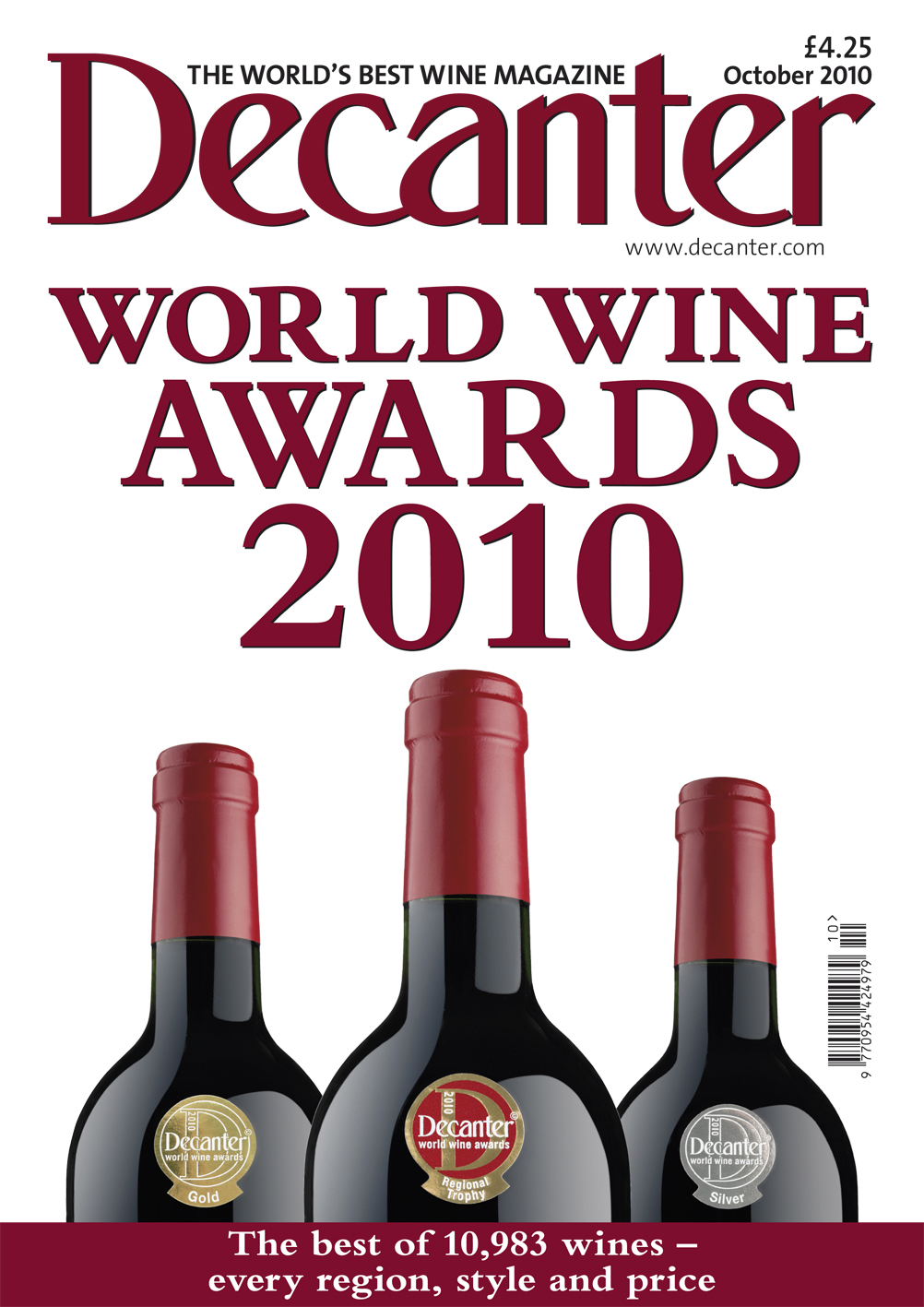 Decanter Magazine October 2010 cover