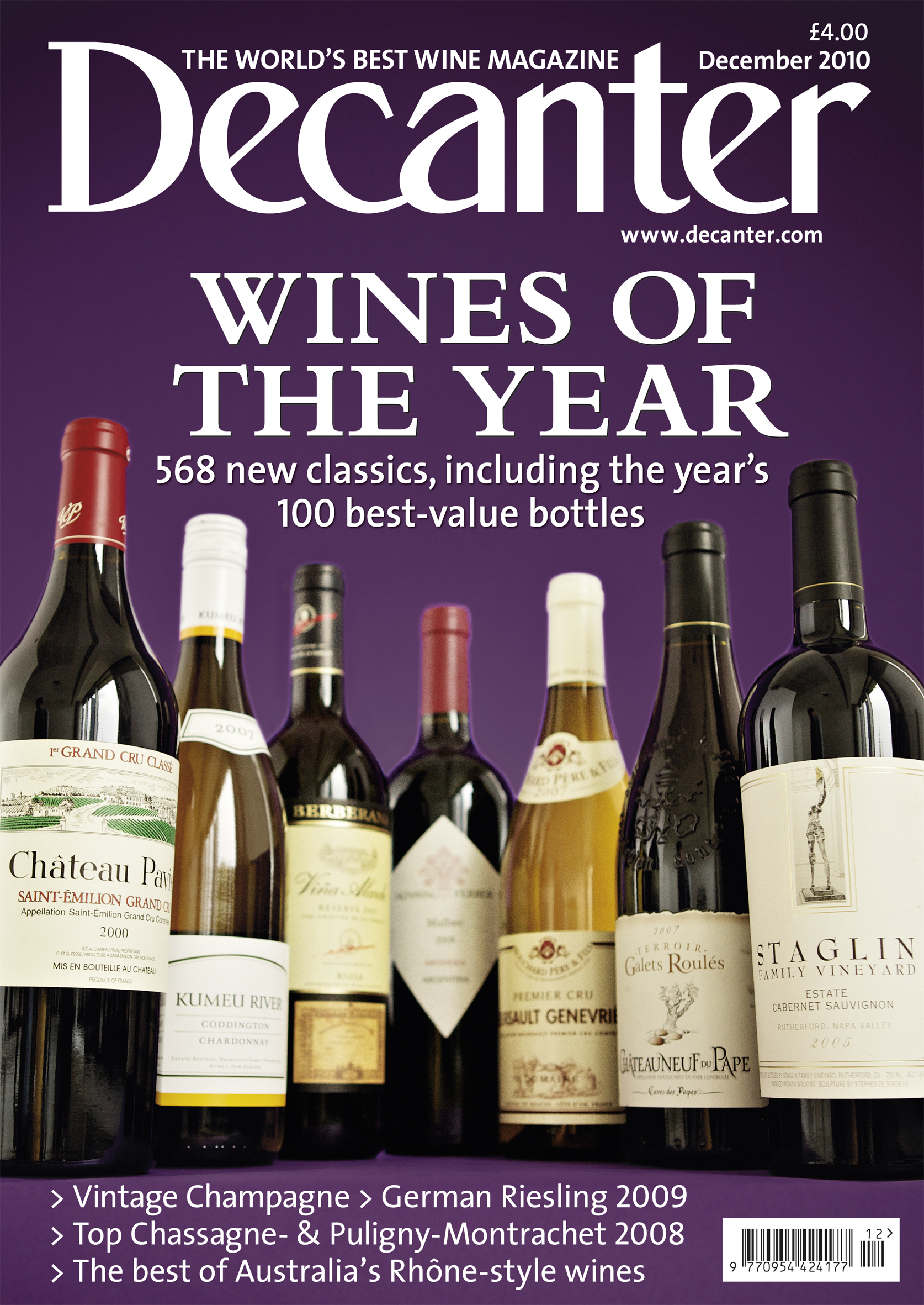 Decanter December 2010 cover Decanter December 2010