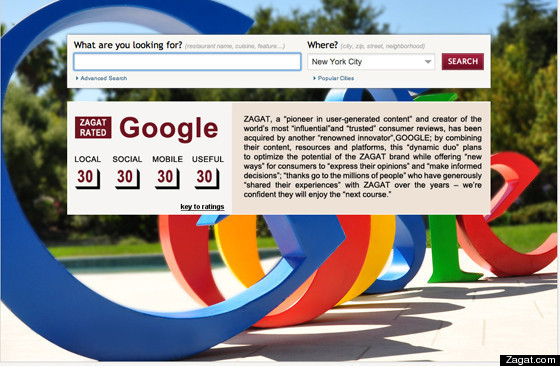 Zagat Google