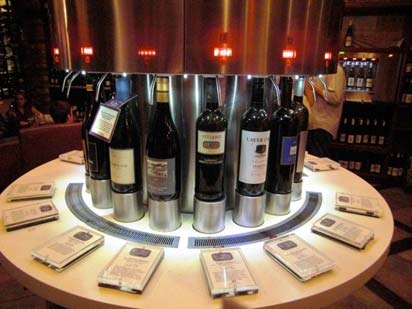 wine room round enomatic