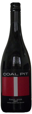 Coal Pit New Zealand Pinot Noir 2009, NZ 2009, pinot noir 2009,