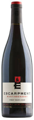 Escarpment New Zealand Pinot Noir 2009, NZ 2009, pinot noir 2009,