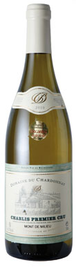 Chablis 2010, Dom Du Chardonnay Mont De Milieu