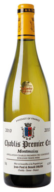 Chablis 2010, Dom J Pail & Benoit Droin Montmains
