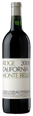 Bordeaux blends, Ridge Mont Bello 2008