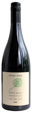 German Pinot Noir, Shelter Winery