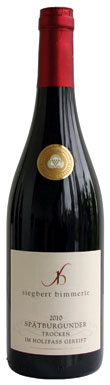 German Pinot Noir, Siegbert Bimmerle Im Holzfass Gereift