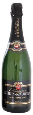 Vintage champagne, champagne, Brun de Neuville Mill&eacute;sime 1993