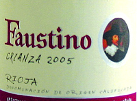 2005 Rioja, Crianza, Faustino