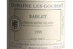 2009 FRANCE, Domaine les Goubert, Côtes du Rhône Villages Sablet, Blanc