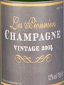 2004 Co-operative, Les Pionniers, Champagne